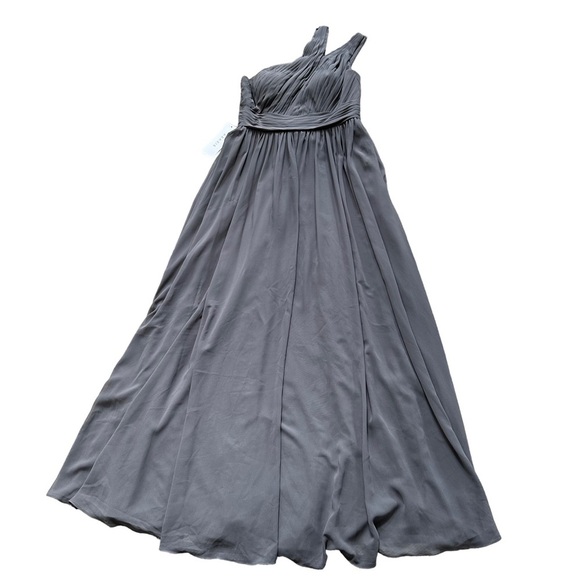 Azazie Womens Molly in‎ Steel Grey Bridesmaid/ Evening Dress Size:10 AZ1542918 - Picture 13 of 13